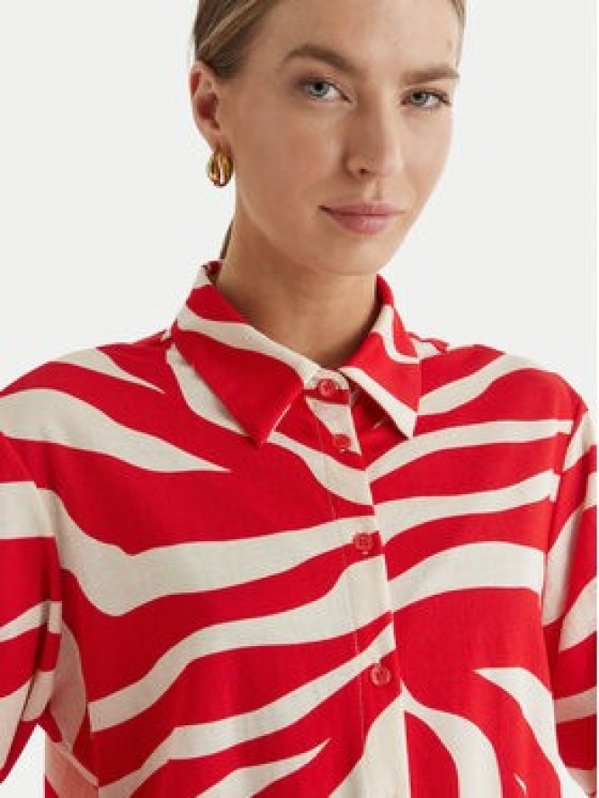 ONLY Koszula Sakura 15366883 Czerwony Regular Fit