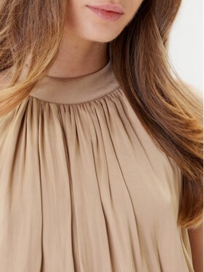 Morgan Sukienka koktajlowa 222-RAMAGE Beżowy Regular Fit