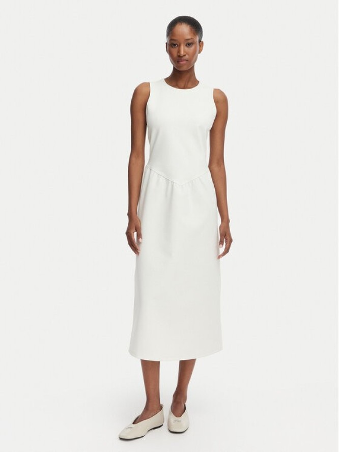 Calvin Klein Sukienka koktajlowa LV044G207G Kremowy A-Line Fit