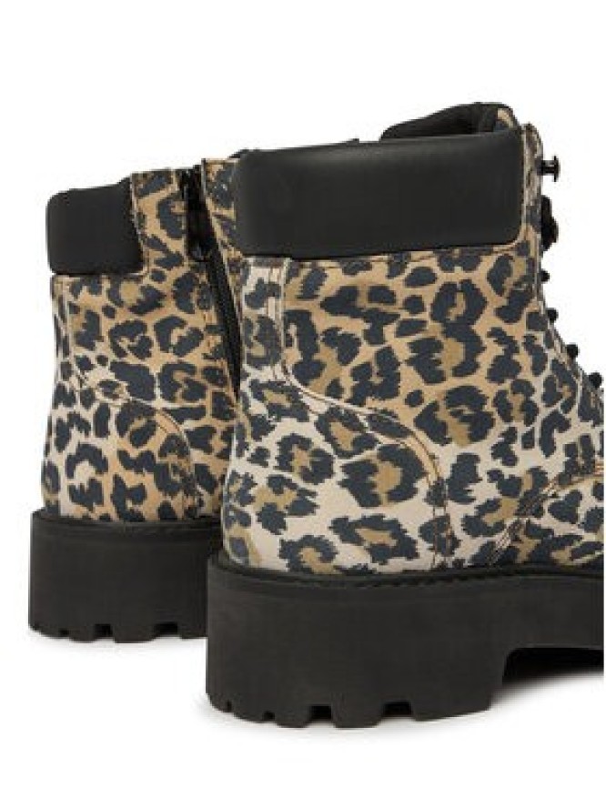 Tommy Jeans Trzewiki Tjw Platform Cheetah Boots EN0EN03140 Brązowy
