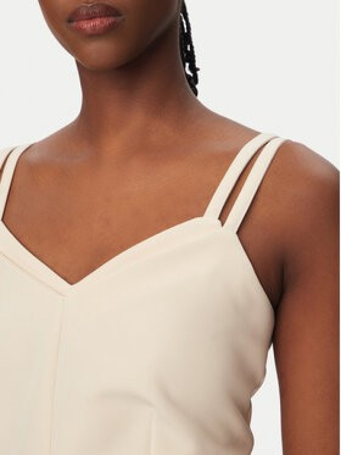 Rinascimento Top CFC0127891003 Beżowy Slim Fit