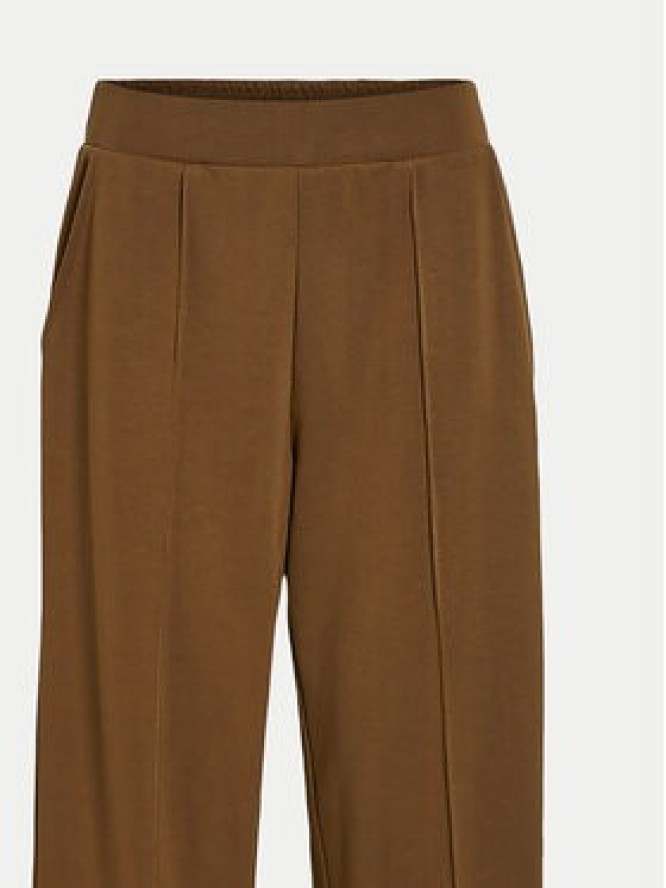 Vila Spodnie materiałowe Reflecti 14098897 Brązowy Wide Leg