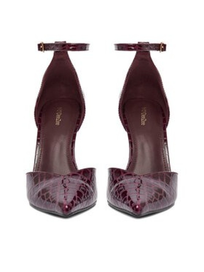 DeeZee Szpilki CEO-LS6049-10 Bordowy