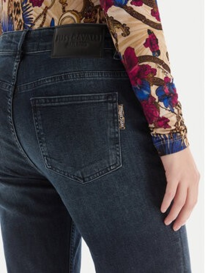Just Cavalli Jeansy 79PAB5L1 CDWAD Granatowy Slim Fit