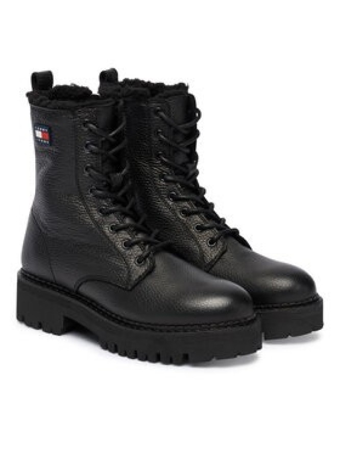 Tommy Jeans Trapery Tjw Urban Laceup Boot Wl EN0EN02906 Czarny