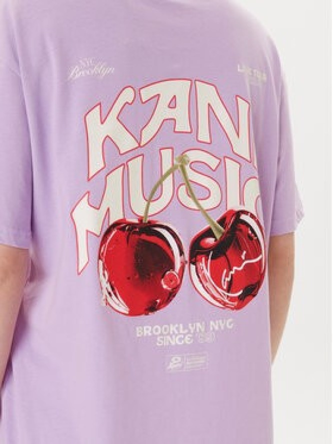 Karl Kani T-Shirt Cherry Print PD00005461 Fioletowy Oversize