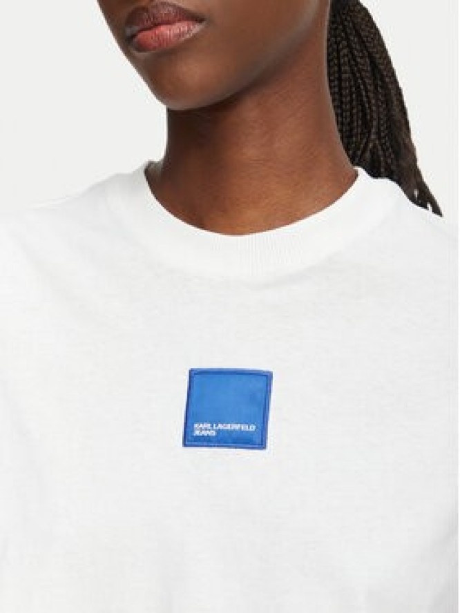 Karl Lagerfeld Jeans T-Shirt B3W17022 Biały Boxy Fit