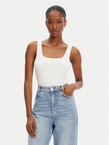 Tommy Hilfiger Top WW0WW45444 Biały Slim Fit