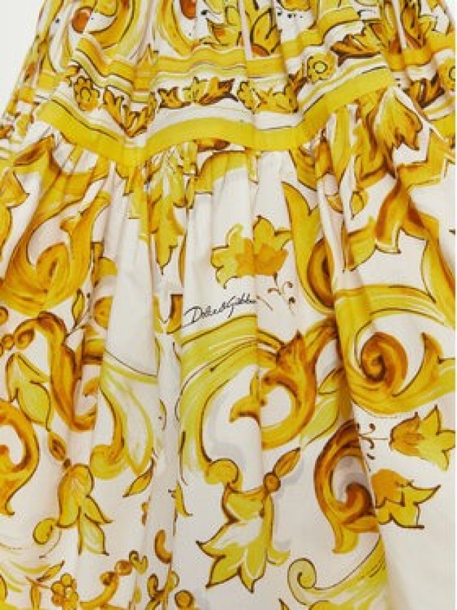 Dolce&Gabbana Spódnica mini F4CB1T HH5DV Żółty Regular Fit