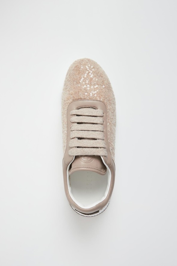 Sneakersy damskie z cekinami PESERICO