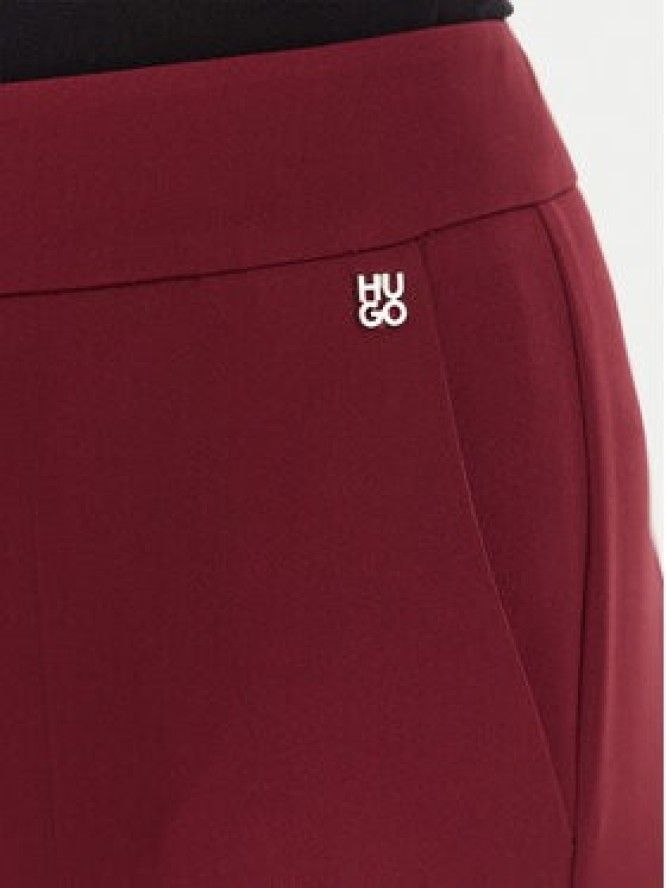 HUGO Spodnie materiałowe Hagonia-1 50539991 Czerwony ciemny Slim Fit