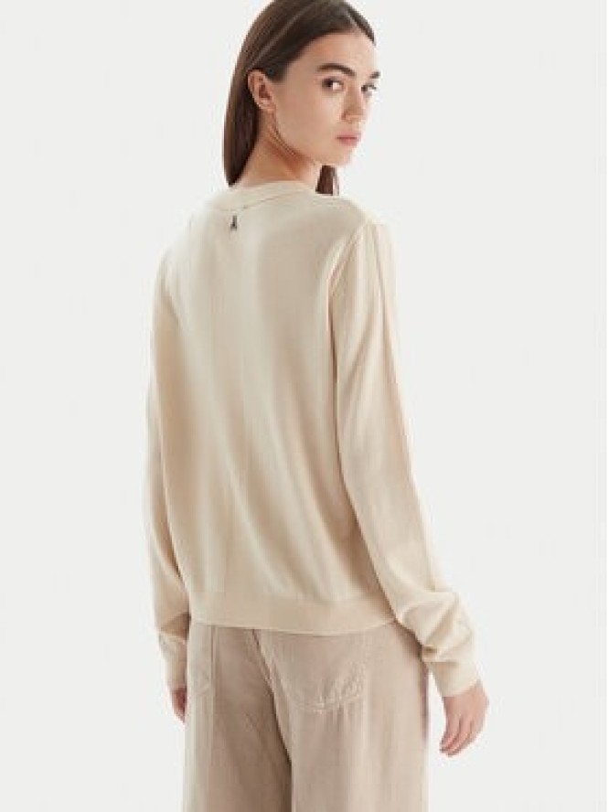 Patrizia Pepe Sweter 2K0363/KM36-W405 Écru Regular Fit