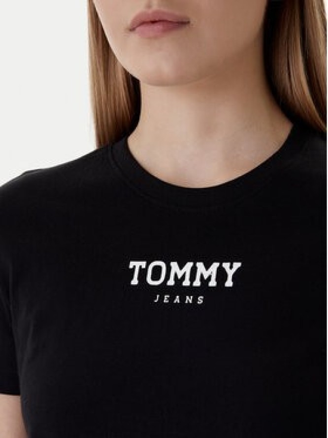 Tommy Jeans T-Shirt Essential DW0DW21842 Czarny Regular Fit