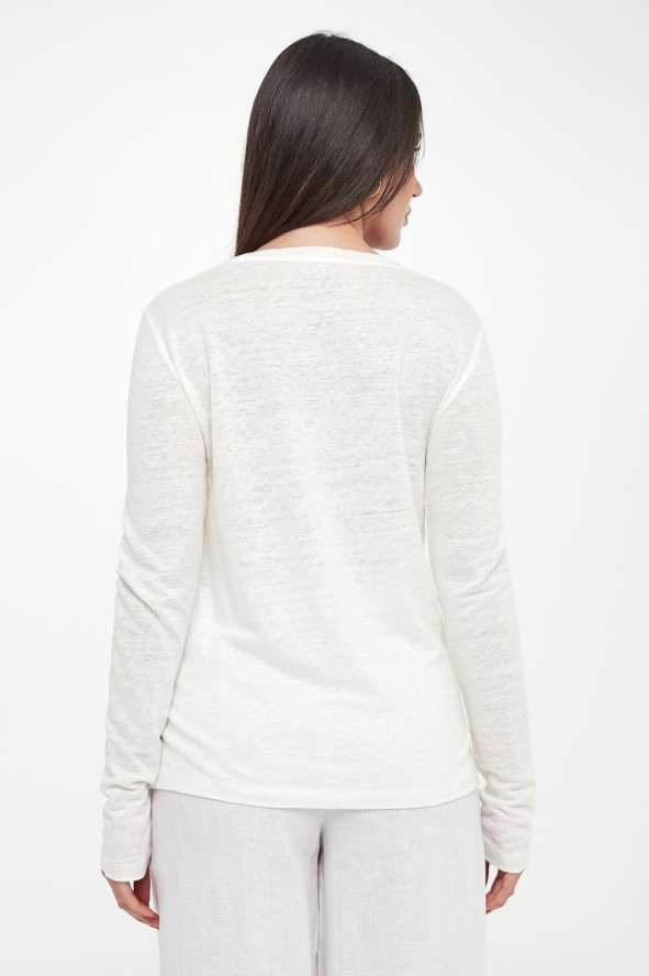 Longsleeve damski lniany Cale ECOALF