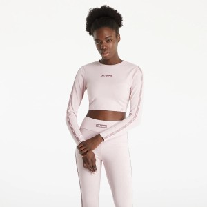 KOSZULKA DAMSKA Z DŁUGIM RĘKAWEM BLUZKA CROP ELLESSE