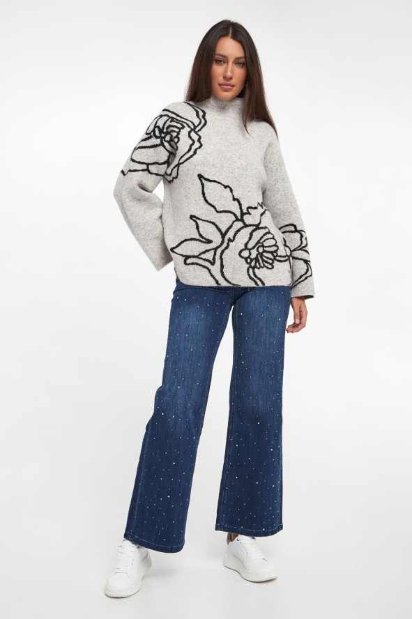 Sweter damski z wełną JOSEPH RIBKOFF