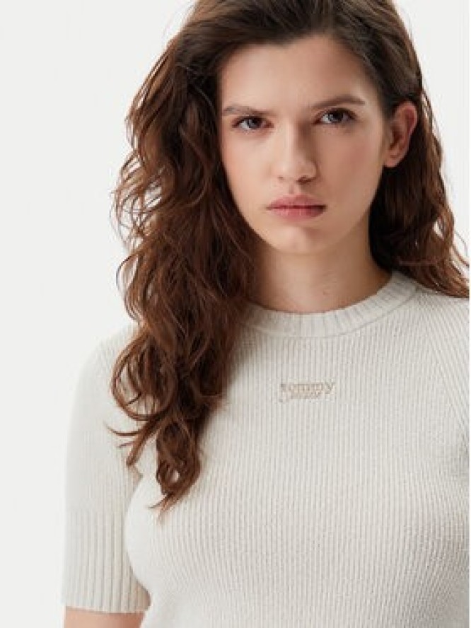 Tommy Jeans Sweter DW0DW20380 Beżowy Regular Fit