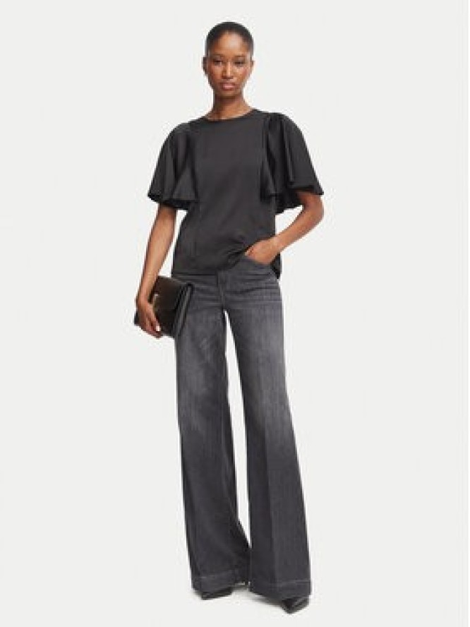 Liu Jo Jeansy Tall UF6068 DS081 Czarny Flared Leg