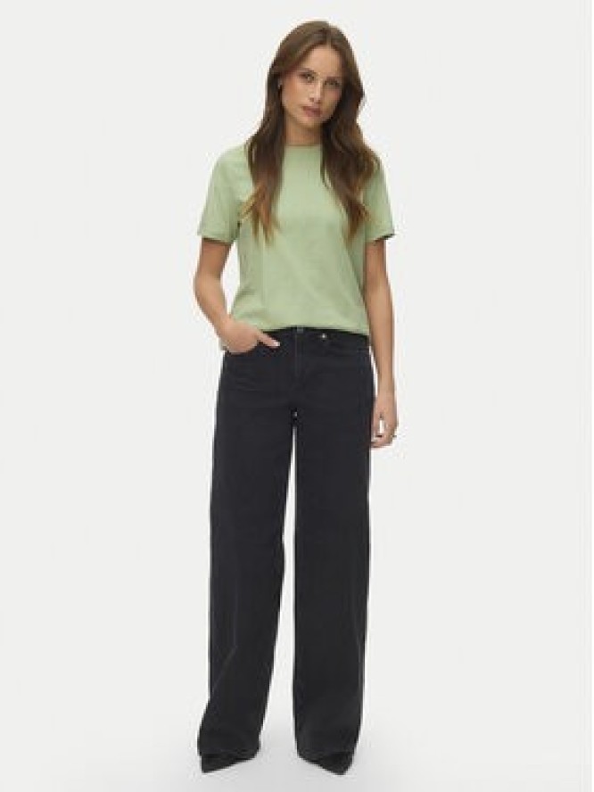 Vero Moda T-Shirt Paulina 10316991 Zielony Regular Fit