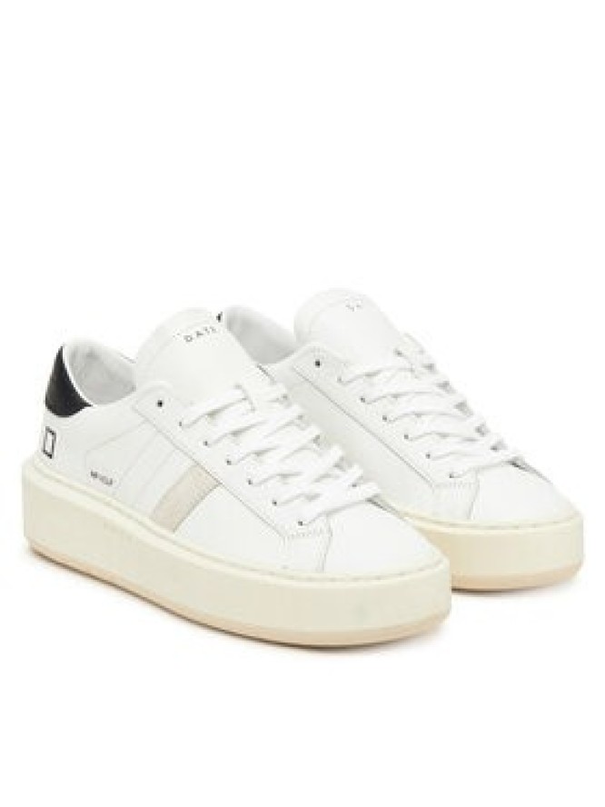 D.A.T.E. Sneakersy Hill Low Platform Calf W431-HP-CA Biały