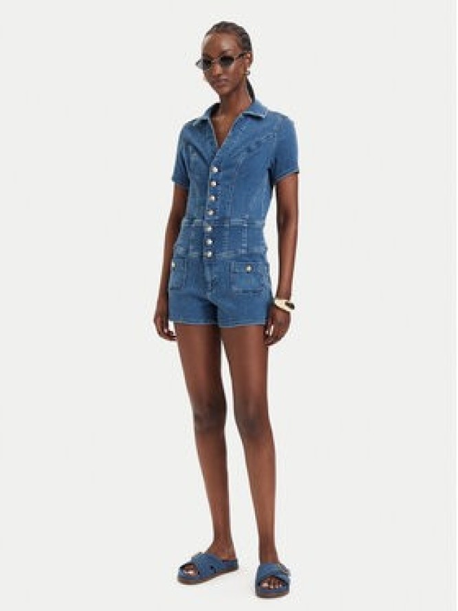 Guess Kombinezon W6GKA8 D1103 Niebieski Regular Fit
