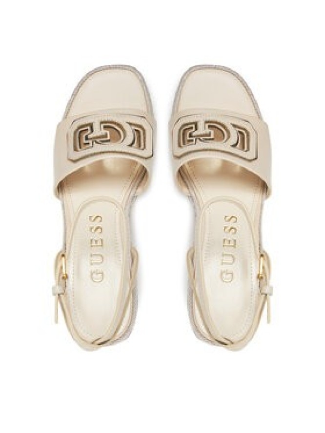 Guess Espadryle FLJTAN LEA04 Écru