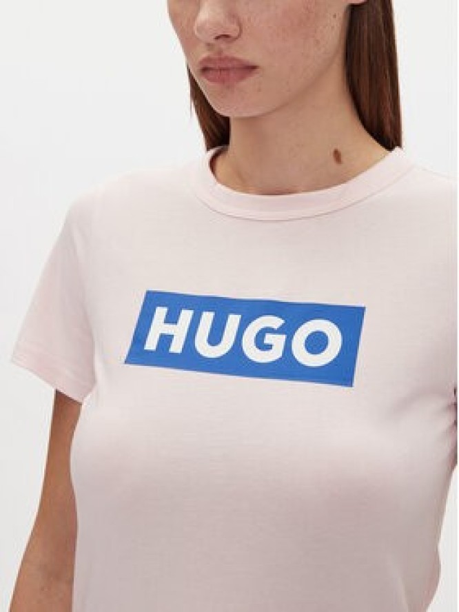 HUGO T-Shirt Classic Tee_B 50510772 Różowy Slim Fit