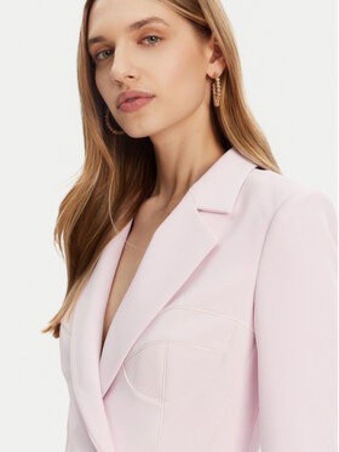 Elisabetta Franchi Sukienka koktajlowa AB-734-51E2-V600 Różowy Regular Fit