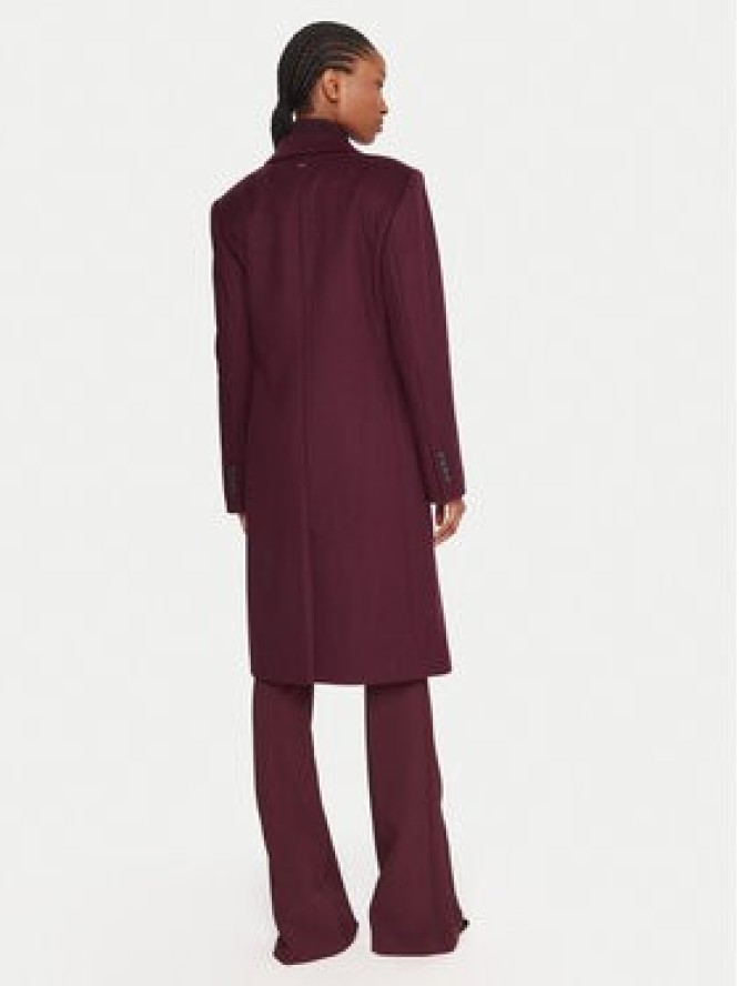 BOSS Płaszcz wełniany Classin 50548371 Fioletowy Regular Fit