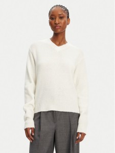 HUGO Sweter Solanu 50545092 Écru Regular Fit