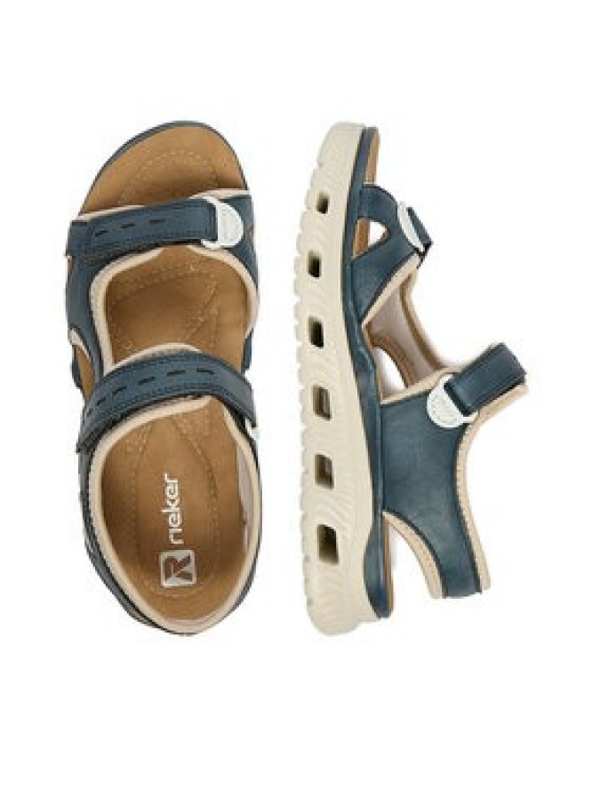 Rieker Sandały CEO-64066-14 Granatowy