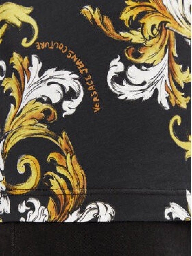 Versace Jeans Couture T-Shirt 78HAH613 Czarny Regular Fit