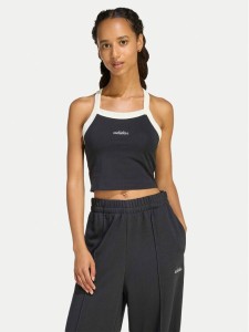 adidas Top Seasonal Essentials Colorpop KC3936 Czarny Slim Fit