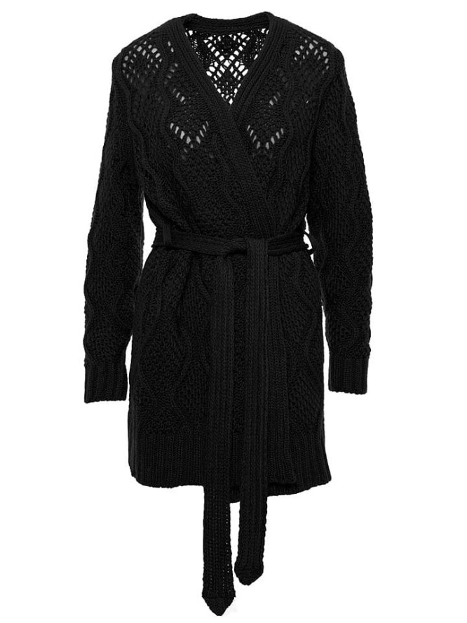 made of emotion Kardigan w kolorze czarnym rozmiar: S/M