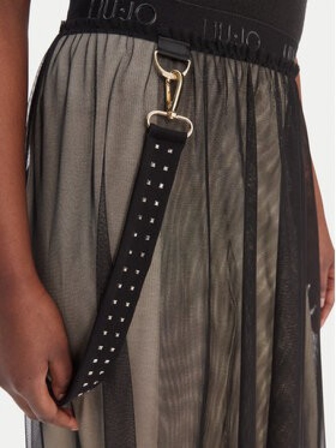 Liu Jo Sport Spódnica tiulowa TA6165 J5433 Czarny Regular Fit