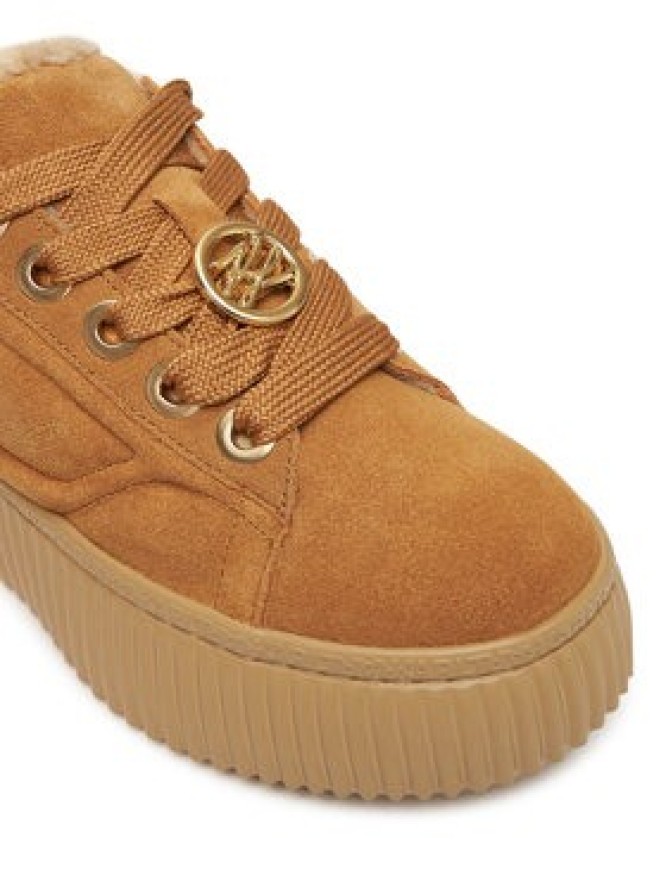 KARL LAGERFELD Sneakersy Kreeper Lo KL42312 Brązowy