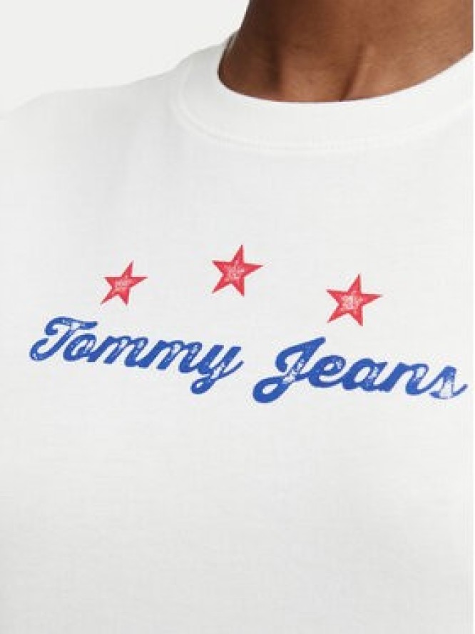 Tommy Jeans T-Shirt DW0DW23481 Biały Regular Fit