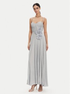 Elisabetta Franchi Sukienka wieczorowa AB-R22-52E2 Błękitny Regular Fit