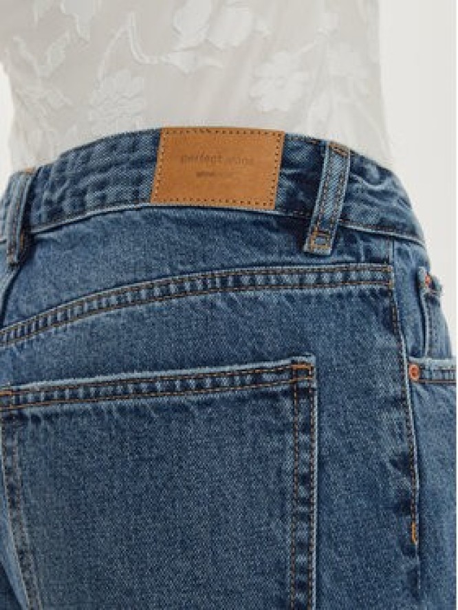 Gina Tricot Jeansy 21489 Granatowy Straight Fit