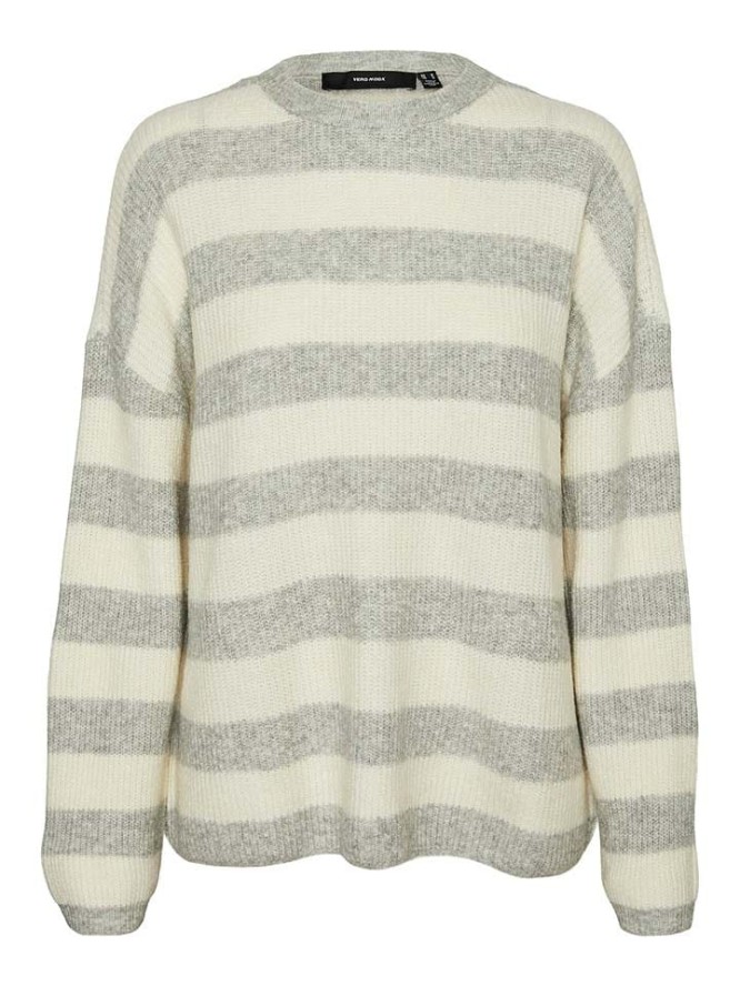 Vero Moda Sweter w kolorze szaro-kremowym rozmiar: M