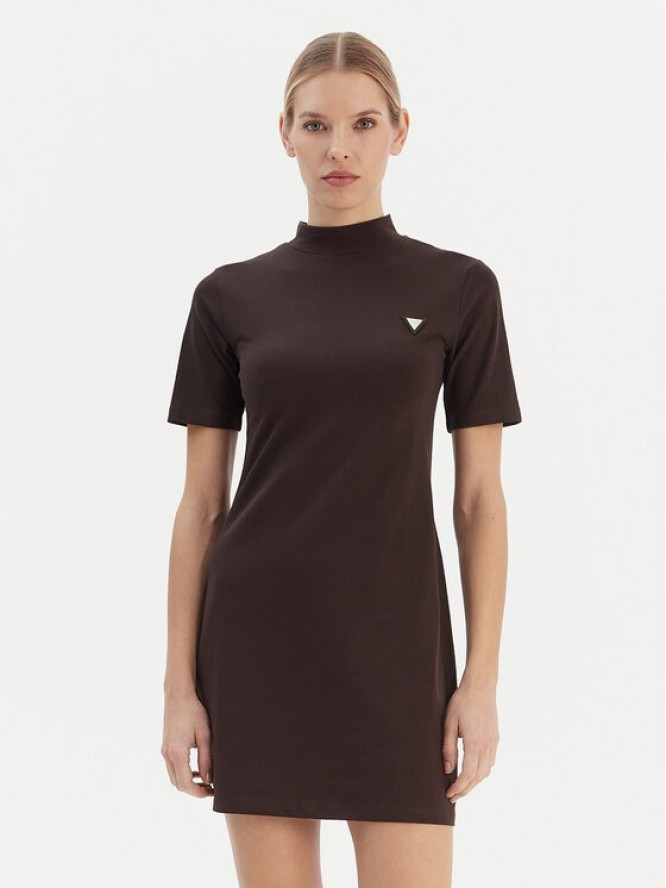 Guess Sukienka codzienna V6RK04 J1314 Brązowy Regular Fit
