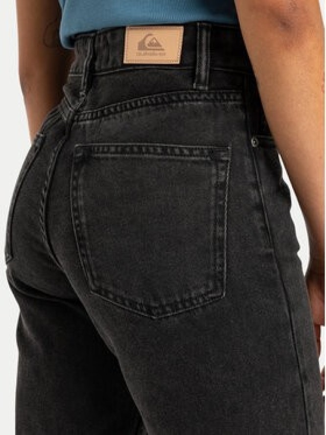 Quiksilver Jeansy Mom Denim EQWDP03026 Czarny Mom Fit