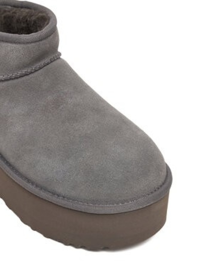Ugg Śniegowce W Classic Ultra Mini Platform 1135092 Szary