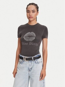 Miss Sixty T-Shirt 6S1RJ23100 Szary Slim Fit