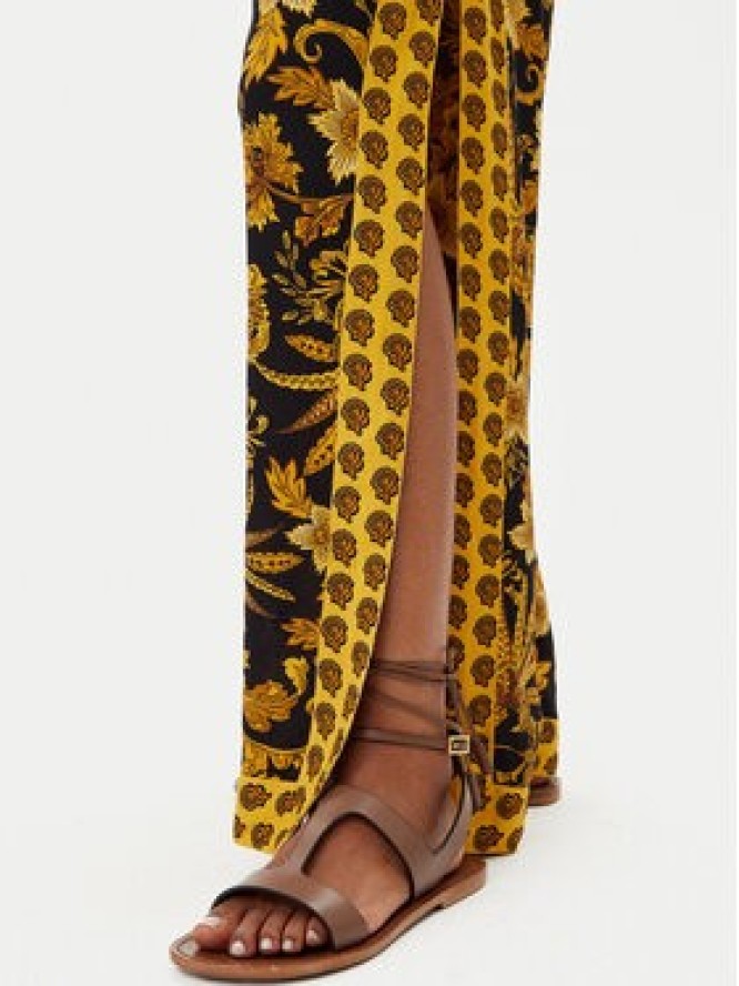 Selmark Spodnie palazzo BM275 Czarny Relaxed Fit