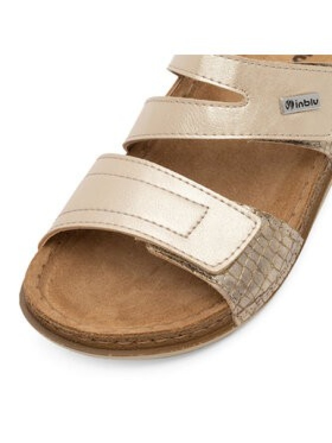 Inblu Klapki AA093N01 Złoty