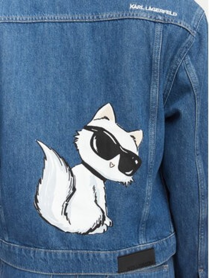 KARL LAGERFELD Kurtka jeansowa B3W14010 Niebieski Regular Fit