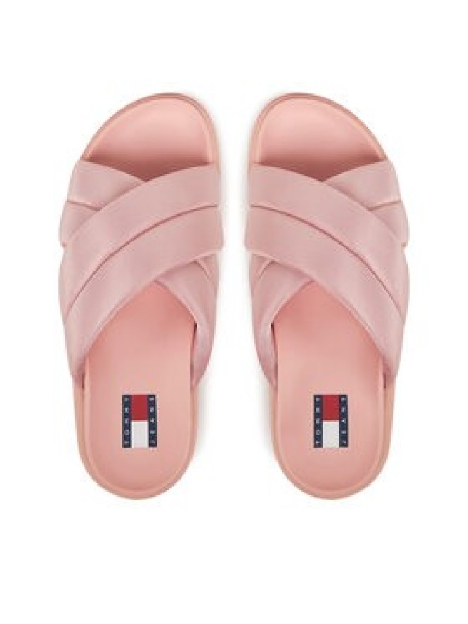Tommy Jeans Klapki Tjw Flatform Sandal EN0EN02775 Różowy