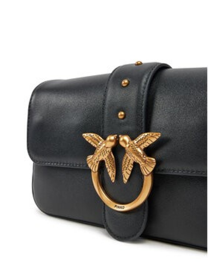 PINKO Torebka Love One Mini Slouchy Fl PE 25 PLTT 104340 A0QO Czarny