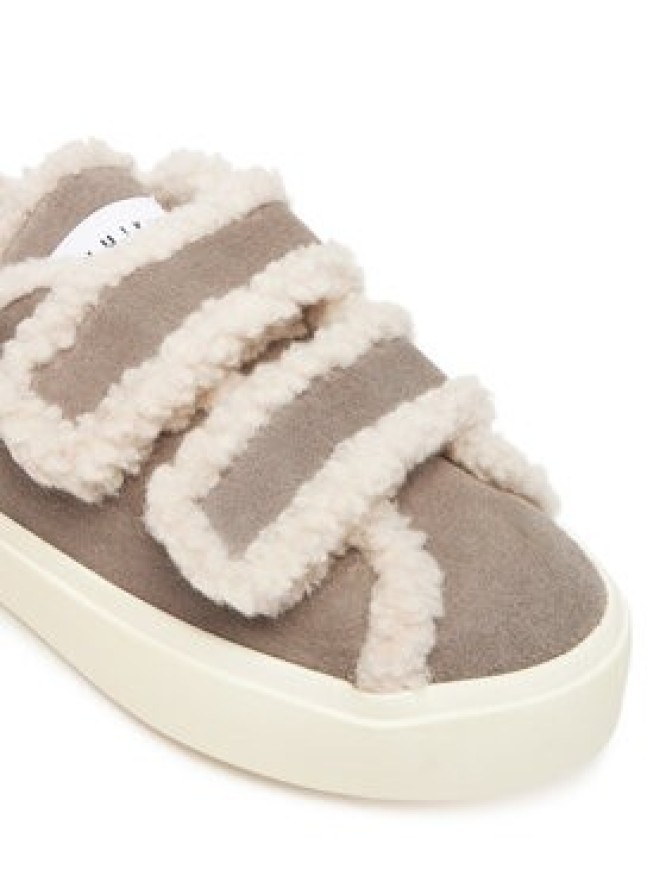 Inuikii Sneakersy Shearling Low Velcro 1001.001.0231 Szary